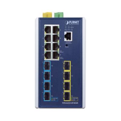 Planet TSN-6325-8T4S4X průmyslový TSN L3 switch, 8x1Gb, 4x2.5Gb SFP, 4x10Gb SFP+