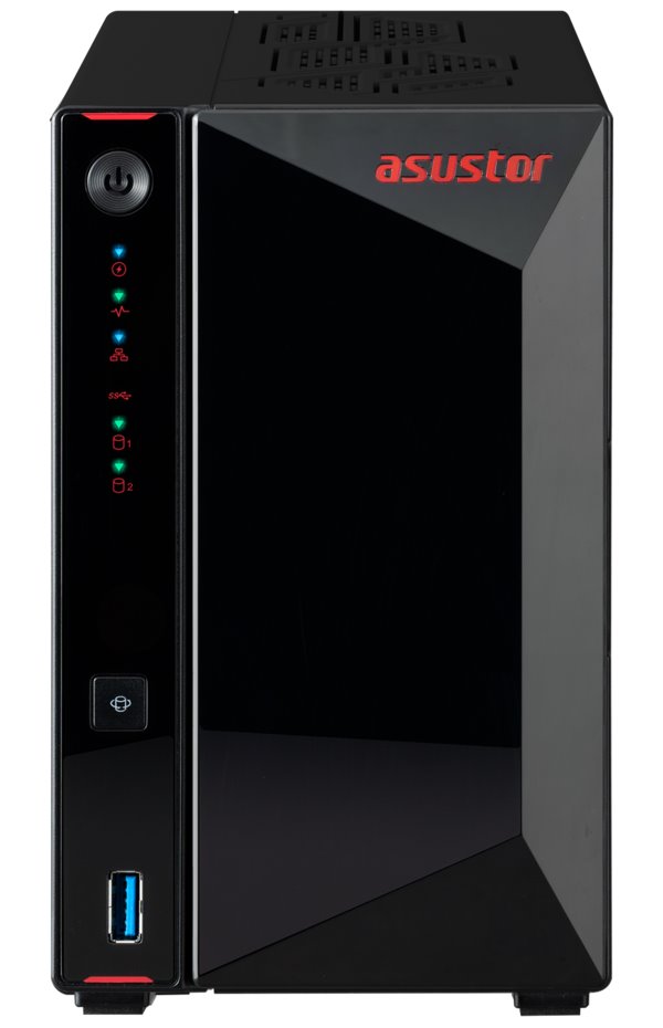 Asustor Nimbustor 2 Gen2 AS5402T 2 Bay NAS, Quad-Core 2.0GHz CPU, Dual 2.5GbE Ports, 4GB DDR4, 4x M.2 SSD Slots