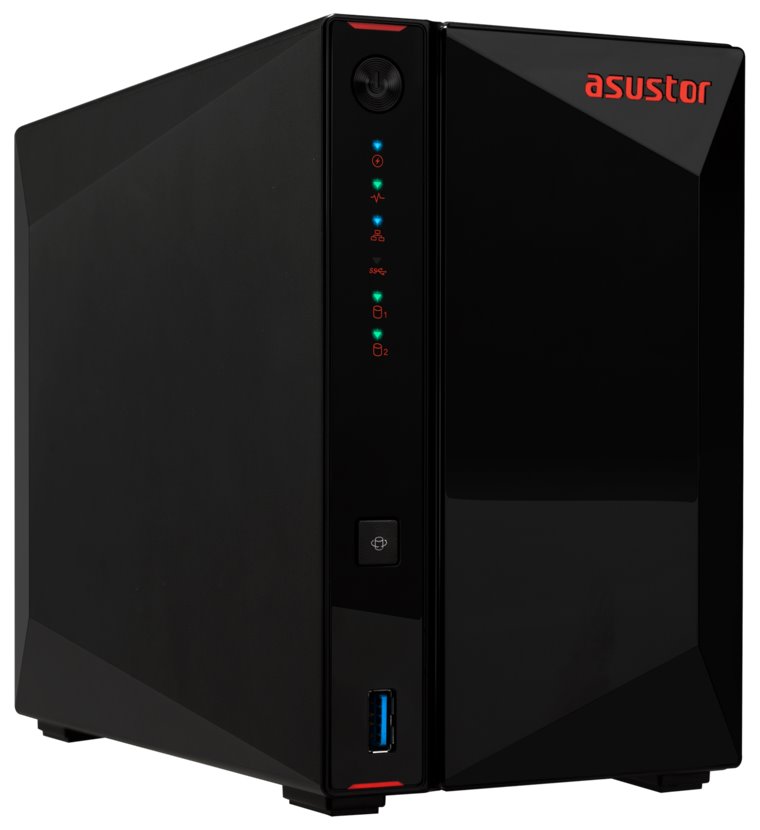 Asustor Nimbustor 2 Gen2 AS5402T 2 Bay NAS, Quad-Core 2.0GHz CPU, Dual 2.5GbE Ports, 4GB DDR4, 4x M.2 SSD Slots