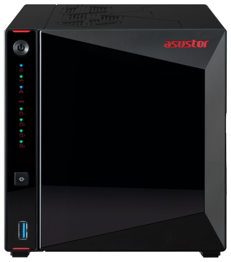 Asustor Nimbustor 4 Gen2  AS5404T 4 Bay NAS, Quad-Core 2.0GHz CPU, Dual 2.5GbE Ports, 4GB DDR4, 4x M.2 SSD Slots