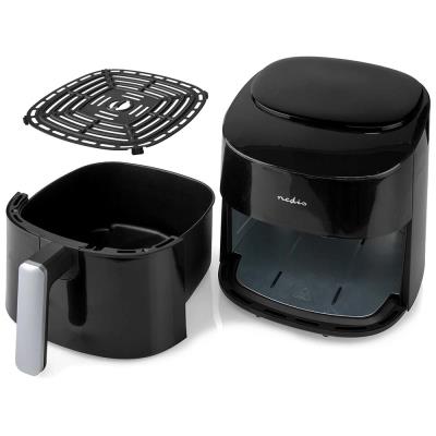 NEDIS multifunkční horkovzdušná fritéza/ objem 4,2 L/ 240 min. časovač/ 8 přednastavených programů/ výkon 1300W/ černá