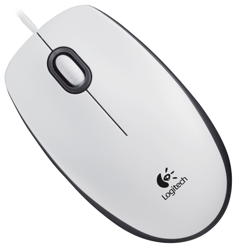 Logitech myš M100/ optická/ USB/ 2 tlačítka/ bílá/ 1000dpi