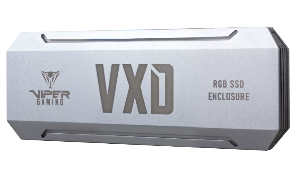 PATRIOT VXD Portable RGB SSD Enclosure / RGB rámeček pro PCIe NVMe SSD/ USB-C Gen 3.2 / hliníkový