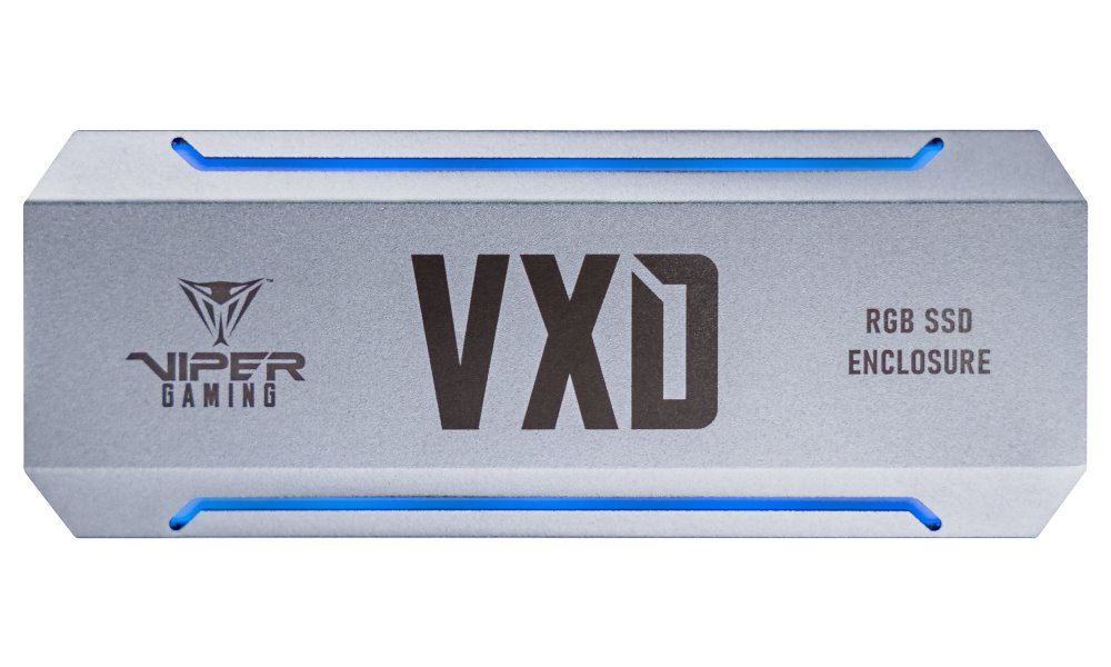 PATRIOT VXD Portable RGB SSD Enclosure / RGB rámeček pro PCIe NVMe SSD/ USB-C Gen 3.2 / hliníkový