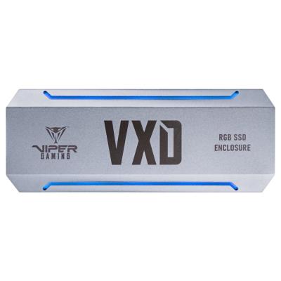 PATRIOT VXD Portable RGB SSD Enclosure / RGB rámeček pro PCIe NVMe SSD/ USB-C Gen 3.2 / hliníkový