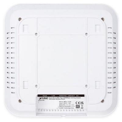 Planet WDAP-C3000AX, 2.4/5GHz Wi-Fi 6 AP, 802.11ax (3Gb/s), 2x 1Gb, 4x 4dBi, MESH, VLAN, multi-SSID, 256 klientů, PoE