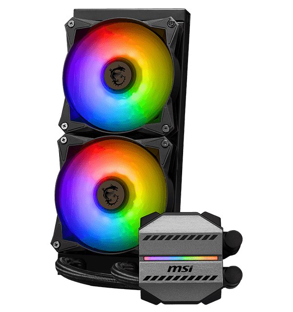MSI vodní chladič CPU MAG CORELIQUID M240/ 2x 120mm ARGB fan/ podpora LGA1700