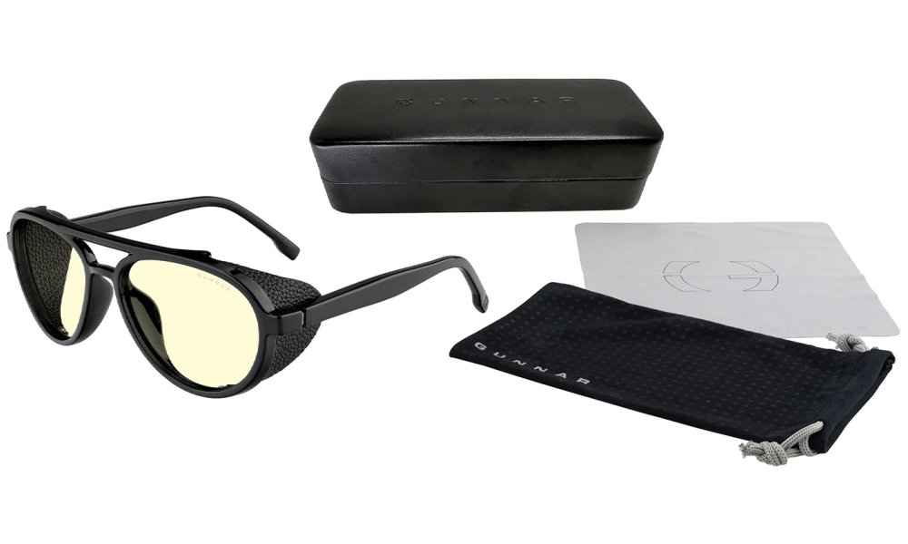 GUNNAR kancelářské/herní brýle TALLAC ONYX * jantarová skla * BLF 65 * GUNNAR focus