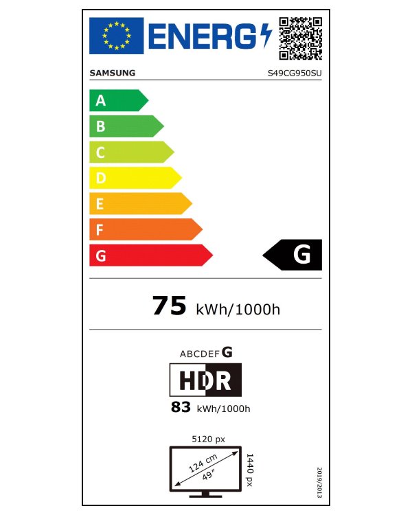 Samsung Odyssey OLED G9 Smart 49" / Prohnutý / DQHD 5120x1440 / 32:9 / 240Hz / 0,03ms / HDMI/DP/LAN/WiFi/BT/VESA/Repro