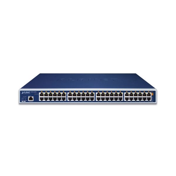 Planet HPOE-2400G v6 PoE+ injektor 802.3at, 24+24 portů, Gigabit, scheduler, výkon až 720W