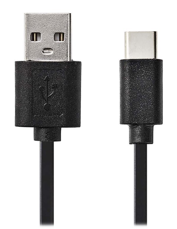 NEDIS kabel USB 2.0/ zástrčka USB-C - zástrčka USB-A/ černý/ blistr/ 10cm