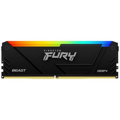 KINGSTON FURY Beast RGB 64GB DDR4 3200MT/s / DIMM / CL16 / 1Gx8 / KIT 4x 16GB