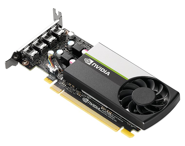 PNY QUADRO T1000 8GB / PCI-E / 8GB GDDR6 / 4x mini DP 1.4 / LowProfile