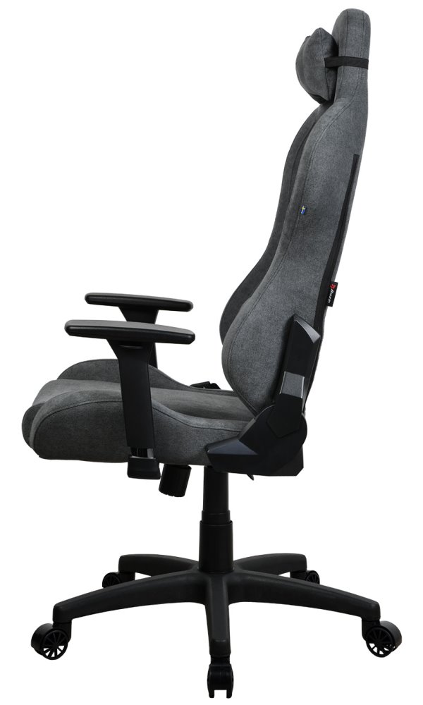 AROZZI herní židle TORRETTA Soft Fabric v2/ látkový povrch/ šedá popelavá