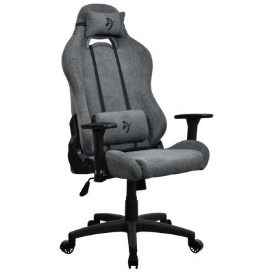 AROZZI herní židle TORRETTA Soft Fabric v2/ látkový povrch/ šedá popelavá