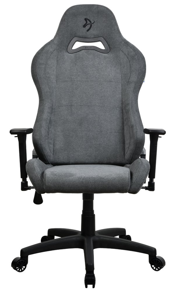 AROZZI herní židle TORRETTA Soft Fabric v2/ látkový povrch/ šedá popelavá