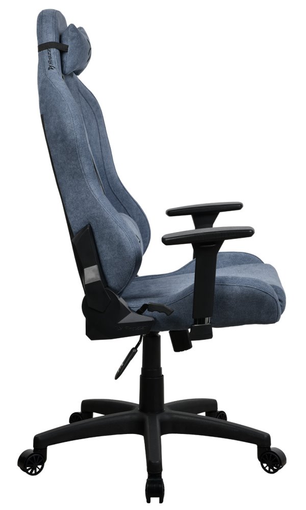 AROZZI herní židle TORRETTA Soft Fabric v2/ látkový povrch/ modrá