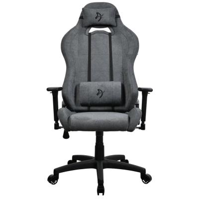 AROZZI herní židle TORRETTA Soft Fabric v2/ látkový povrch/ šedá popelavá