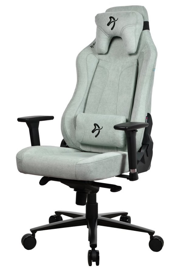 AROZZI herní židle VERNAZZA Soft Fabric Pearl Green/ povrch Elastron/ perlově zelená