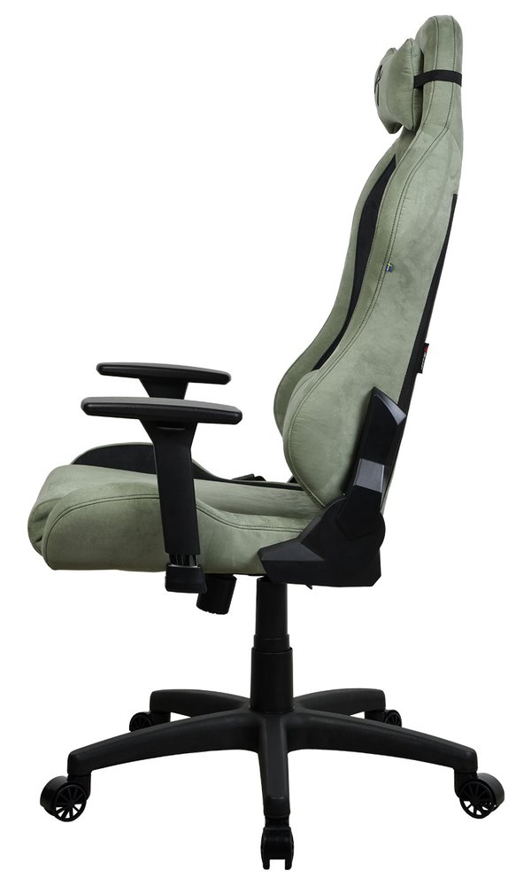 AROZZI herní židle TORRETTA SuperSoft/ látkový povrch/ lesní zelená