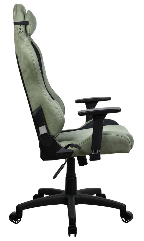 AROZZI herní židle TORRETTA SuperSoft/ látkový povrch/ lesní zelená