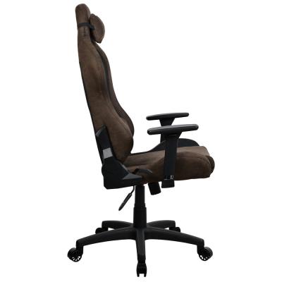 AROZZI herní židle TORRETTA SuperSoft/ látkový povrch/ hnědá