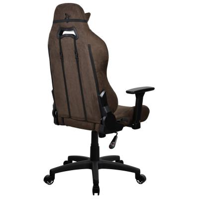 AROZZI herní židle TORRETTA SuperSoft/ látkový povrch/ hnědá