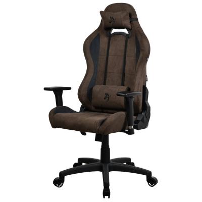 AROZZI herní židle TORRETTA SuperSoft/ látkový povrch/ hnědá