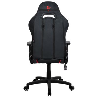 AROZZI herní židle TORRETTA SuperSoft/ látkový povrch/ černočervená