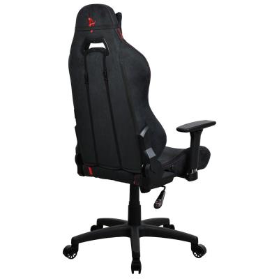 AROZZI herní židle TORRETTA SuperSoft/ látkový povrch/ černočervená