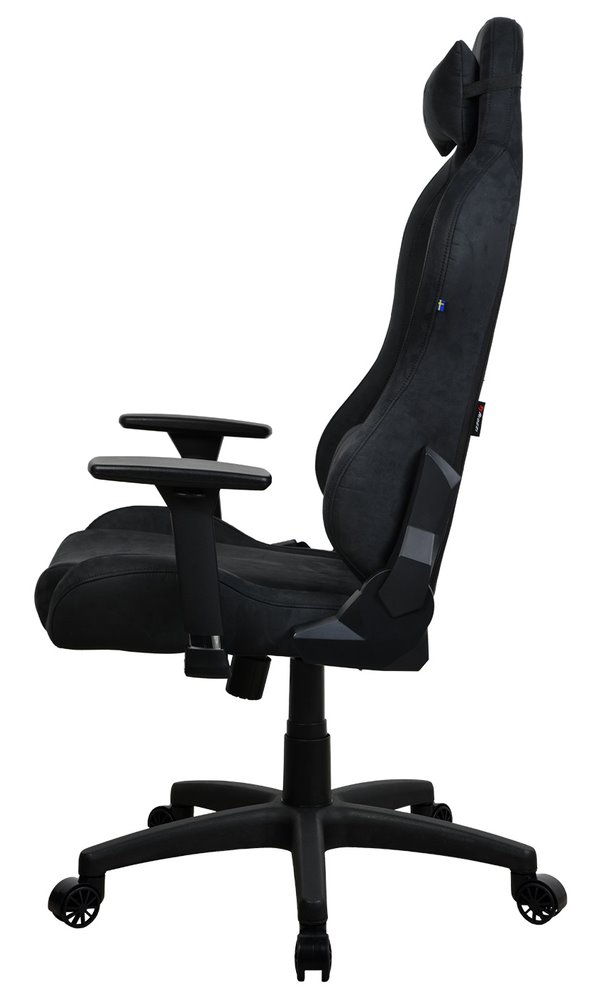 AROZZI herní židle TORRETTA SuperSoft/ látkový povrch/ černá