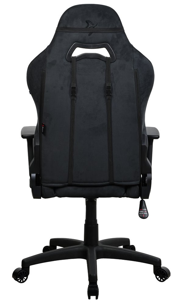 AROZZI herní židle TORRETTA SuperSoft/ látkový povrch/ černá