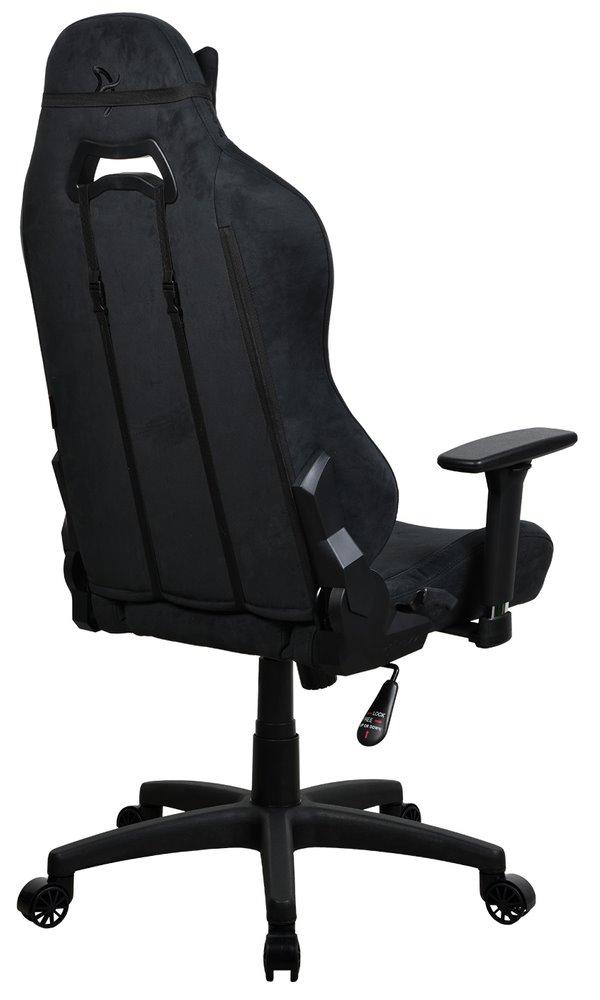 AROZZI herní židle TORRETTA SuperSoft/ látkový povrch/ černá