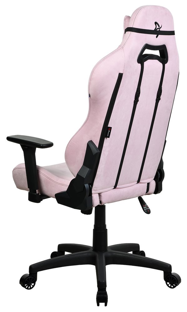 AROZZI herní židle TORRETTA SuperSoft/ látkový povrch/ růžová