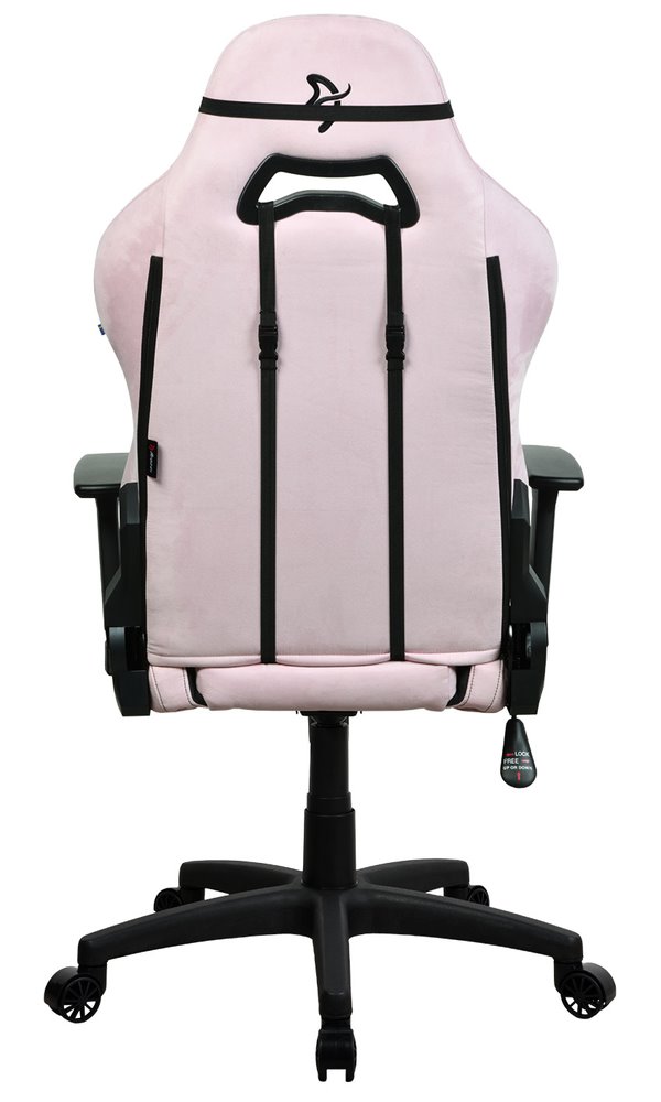 AROZZI herní židle TORRETTA SuperSoft/ látkový povrch/ růžová