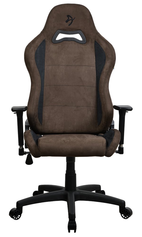 AROZZI herní židle TORRETTA SuperSoft/ látkový povrch/ hnědá