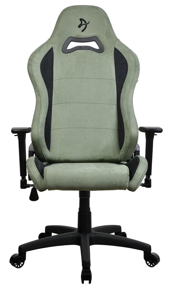 AROZZI herní židle TORRETTA SuperSoft/ látkový povrch/ lesní zelená