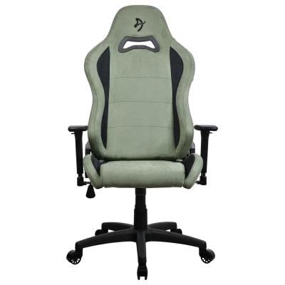 AROZZI herní židle TORRETTA SuperSoft/ látkový povrch/ lesní zelená