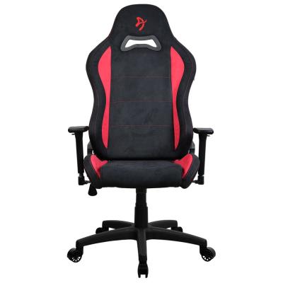 AROZZI herní židle TORRETTA SuperSoft/ látkový povrch/ černočervená