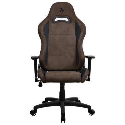 AROZZI herní židle TORRETTA SuperSoft/ látkový povrch/ hnědá