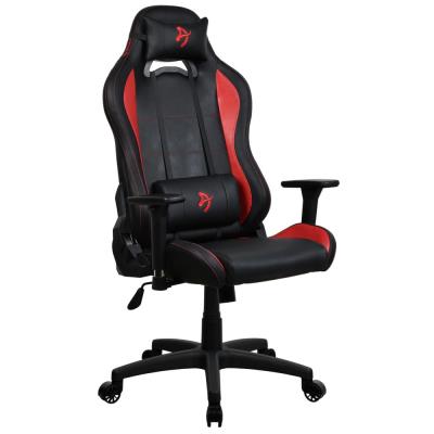 AROZZI herní židle TORRETTA Soft PU/ polyuretanový povrch/ černočervená