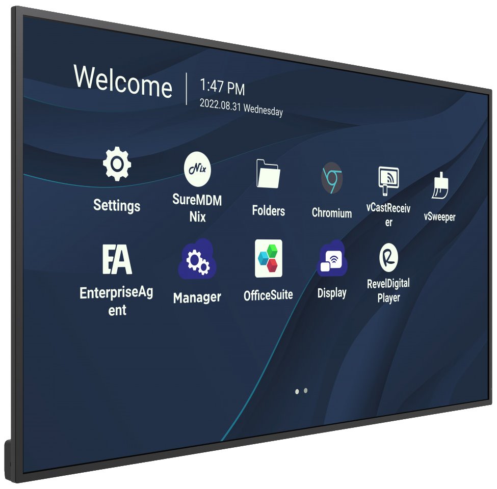 ViewSonic Flat Display CDE4330/43"/24-7 LCD/3840x2160/6ms/450cd/HDMI x 2/USB A x 2/USB-C/RJ45/RS232/repro/Android