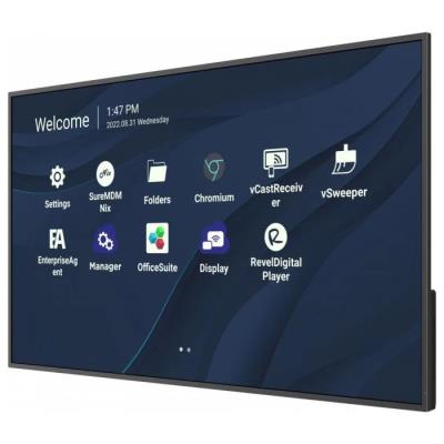 ViewSonic Flat Display CDE4330/43"/24-7 LCD/3840x2160/6ms/450cd/HDMI x 2/USB A x 2/USB-C/RJ45/RS232/repro/Android