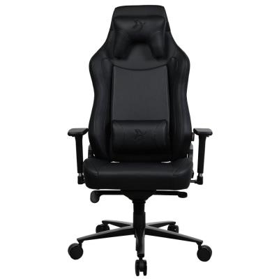 AROZZI herní židle VERNAZZA XL SoftPU Pure Black/ povrch polyuretan/ černá