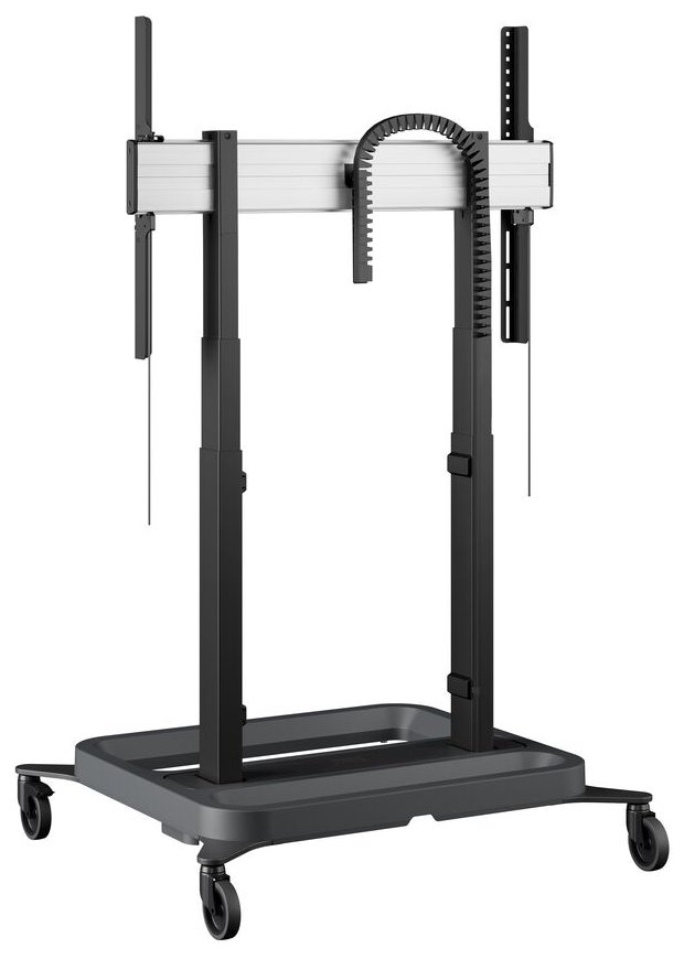 Vogels RISE Elektrický pojízdný TV lift, standardní kolečka, rychlost 50 mm/s černý