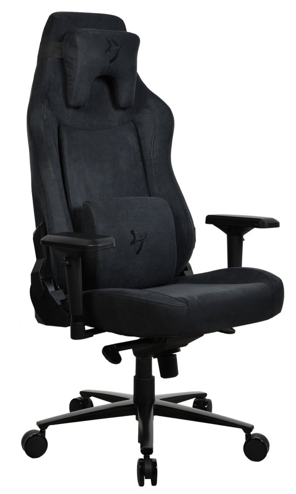 AROZZI herní židle VERNAZZA XL Supersoft Pure Black/ látkový povrch/ černá