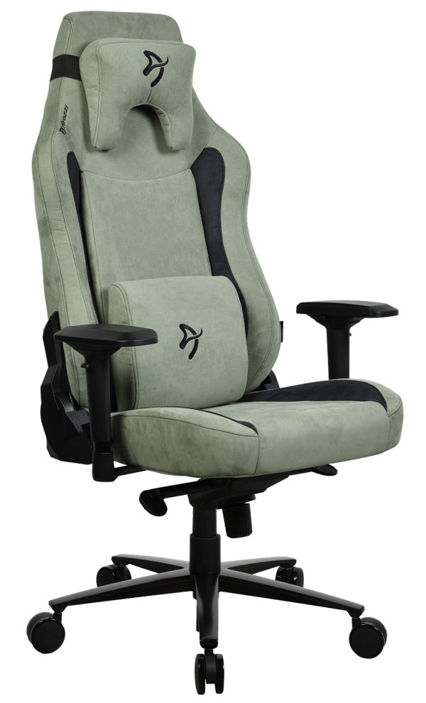 AROZZI herní židle VERNAZZA XL Supersoft Forest/ látkový povrch/ lesní zelená