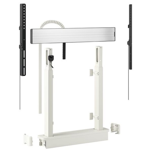 Vogels RISE Elektrický TV lift s montáží podlaha-stěna, rychlost 50 mm/s bílý