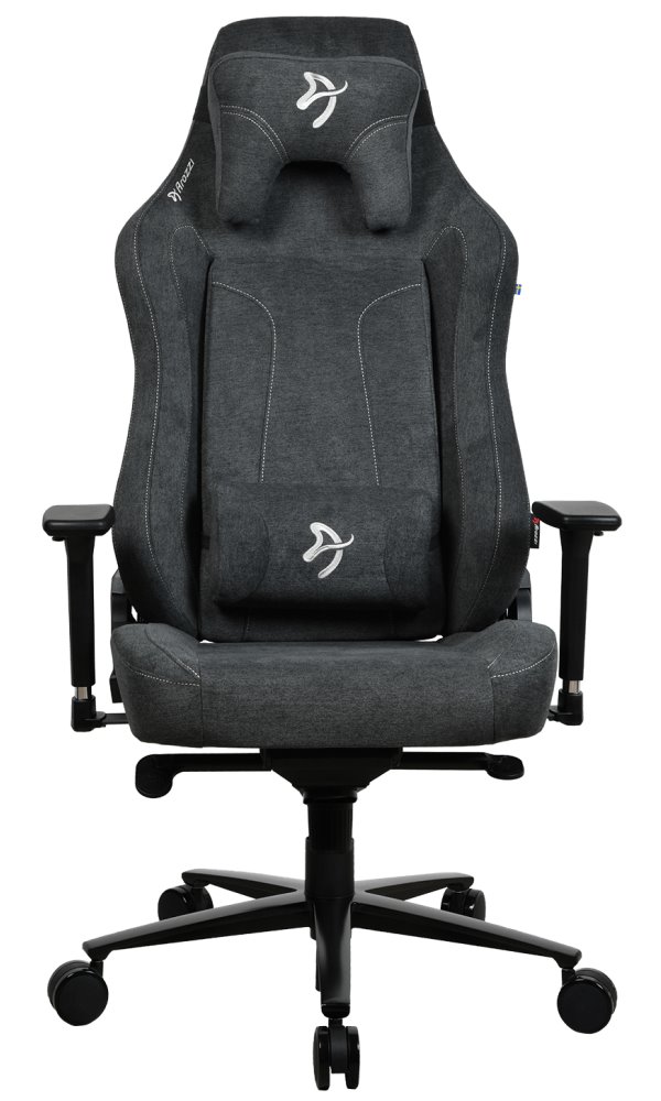 AROZZI herní židle VERNAZZA XL SoftFabric Dark Grey/ látkový povrch/ tmavě šedá