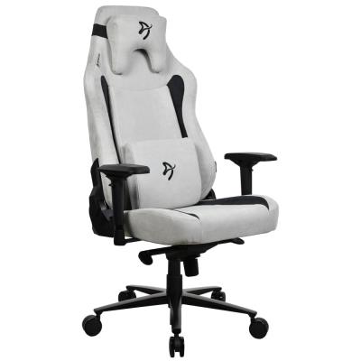 AROZZI herní židle VERNAZZA XL Supersoft Light Grey/ látkový povrch/ světle šedá